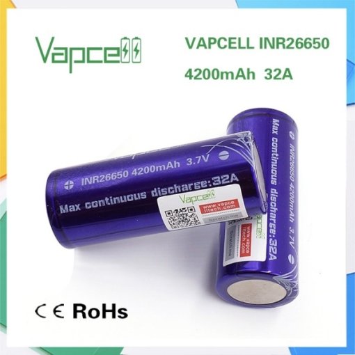 VAPCELL - 26650 4200 MAH 32A BATTERIA per Sigarette Elettroniche