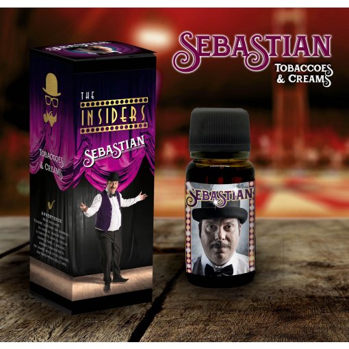 AROMI - AROMI CONCENTRATI 10 ML - THE VAPING GENTLEMEN CLUB  - THE INSIDERS SEBASTIAN AROMA CONCENTRATO 10 ML