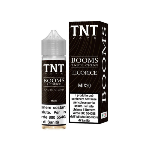 BOOMS LICORICE - 20 ML MIX & VAPE - TNT VAPE - MIX DI TABACCHI E LIQUIRIZIA