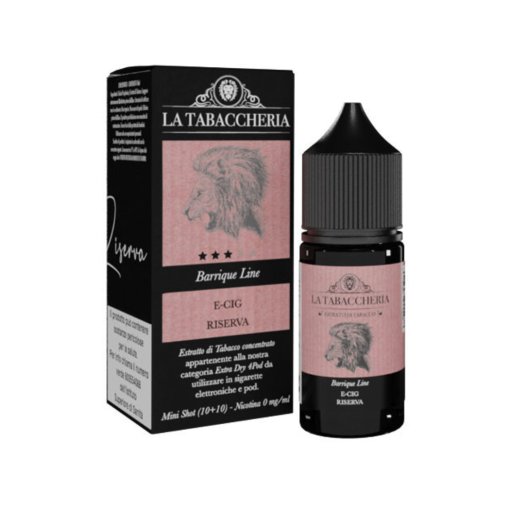 E-CIG RISERVA - EXTRA DRY 4POD - BARRIQUE LINE - Mini Shot 10 ML in 20 ML - LA TABACCHERIA