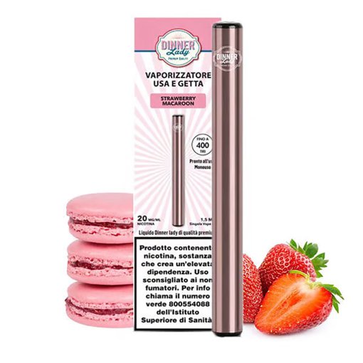 DINNER LADY - STRAWBERRY MACAROON Sigaretta Elettronica Usa e Getta