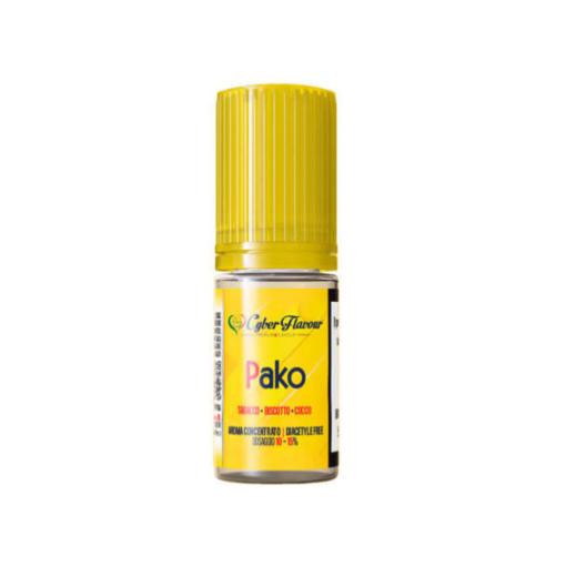 PAKO - Aroma concentrato 10 ml - CYBER FLAVOUR | TABACCO E BISCOTTO AL COCCO