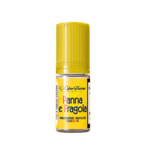 PANNA E FRAGOLA - Aroma concentrato 10 ml | CYBER FLAVOUR