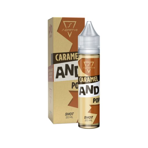 SUPREM-E - CARAMEL AND POP - 20 ML SHOT Pop Corn Cioccolato Caramello salato