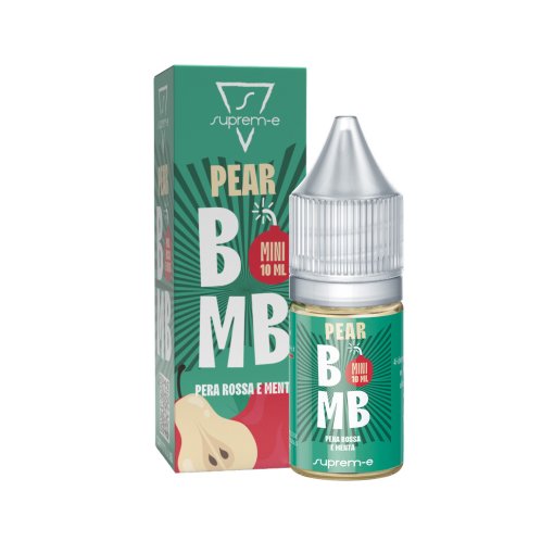 SUPREM-E - PEAR BOMB - 10 ML MINI SHOT Pera rossa Menta