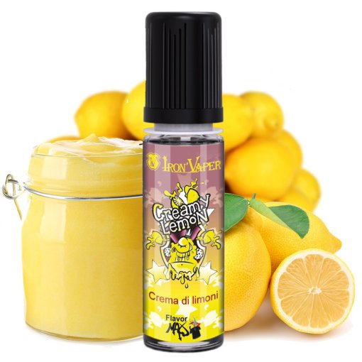 IRON VAPER - FLAVOR MAX CREAMY LEMON Aroma concentrato 15 ML per Sigaretta Elettronica
