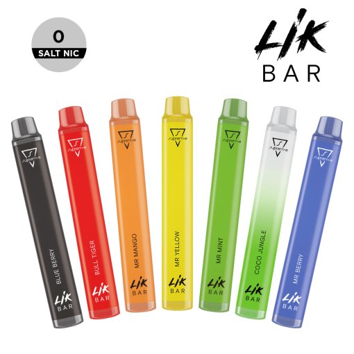 Lik Bar Sigaretta Usa e Getta 600 Puff Nicotina 0 - 10 gusti