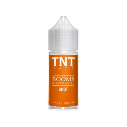 TNT VAPE - BOOMS CARAMEL SALTED - 25 ML SHOT Tabacco Sigaro Vaniglia Caramello salato