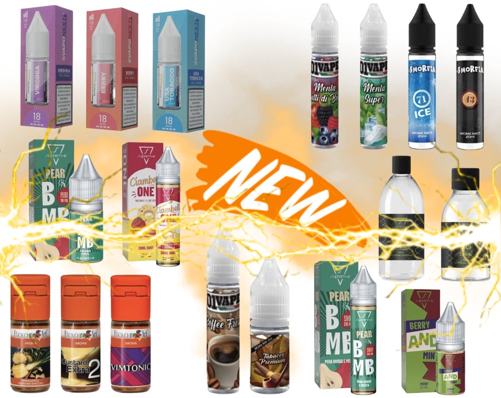 Novità Sigaretta Elettronica Liquidi, Aromi, Sigaretta Elettronica Usa e Getta